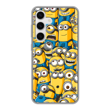 Силиконовый чехол на Samsung Galaxy S24 с принтом Миньоны Силиконовый чехол на Samsung Galaxy S24 с принтом Миньоны