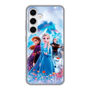 Силиконовый чехол на Samsung Galaxy S24 с принтом Холодное сердце Frozen Силиконовый чехол на Samsung Galaxy S24 с принтом Холодное сердце Frozen