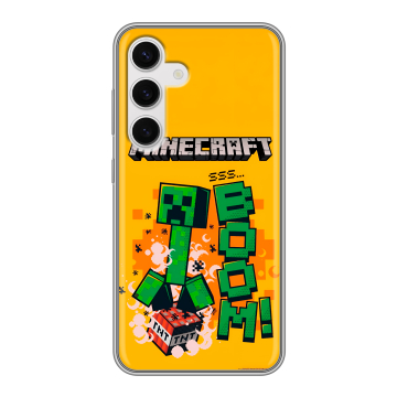 Силиконовый чехол на Samsung Galaxy S24 с принтом Майнкрафт Minecraft Силиконовый чехол на Samsung Galaxy S24 с принтом Майнкрафт Minecraft