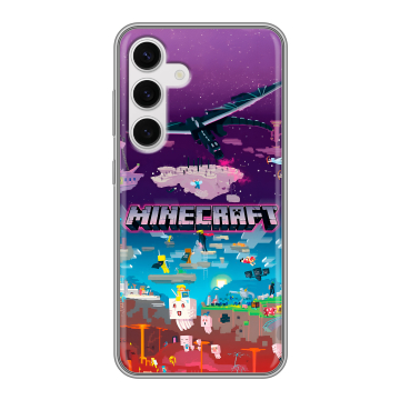Силиконовый чехол на Samsung Galaxy S24 с принтом Майнкрафт Minecraft Силиконовый чехол на Samsung Galaxy S24 с принтом Майнкрафт Minecraft