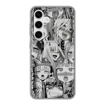 Силиконовый чехол на Samsung Galaxy S24 с принтом Ahegao Ахегао Аниме Силиконовый чехол на Samsung Galaxy S24 с принтом Ahegao Ахегао Аниме