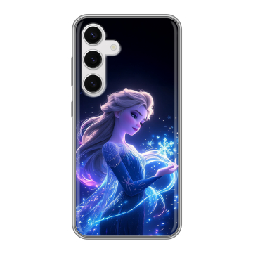 Силиконовый чехол на Samsung Galaxy S24 с принтом Холодное сердце Frozen Силиконовый чехол на Samsung Galaxy S24 с принтом Холодное сердце Frozen