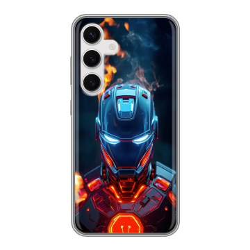 Силиконовый чехол на Samsung Galaxy S24 с принтом IronMan Железный человек Силиконовый чехол на Samsung Galaxy S24 с принтом IronMan Железный человек