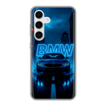 Силиконовый чехол на Samsung Galaxy S24 с принтом BMW БМВ Силиконовый чехол на Samsung Galaxy S24 с принтом BMW БМВ