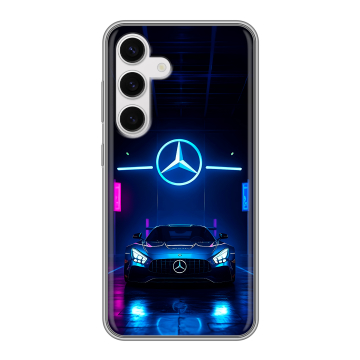 Силиконовый чехол на Samsung Galaxy S24 с принтом Mercedes Мерседес Силиконовый чехол на Samsung Galaxy S24 с принтом Mercedes Мерседес