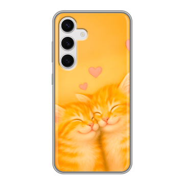 Силиконовый чехол на Samsung Galaxy S24 с принтом Милые котята Силиконовый чехол на Samsung Galaxy S24 с принтом Милые котята