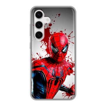 Силиконовый чехол на Samsung Galaxy S24 с принтом Spiderman Человек паук Силиконовый чехол на Samsung Galaxy S24 с принтом Spiderman Человек паук