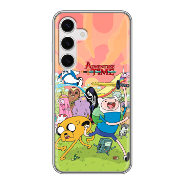 Силиконовый чехол на Samsung Galaxy S24 с принтом Adventure time Время приключений Силиконовый чехол на Samsung Galaxy S24 с принтом Adventure time Время приключений