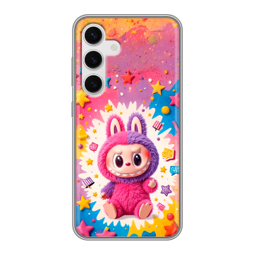Силиконовый чехол на Samsung Galaxy S24 с принтом Labubu Лабубу Силиконовый чехол на Samsung Galaxy S24 с принтом Labubu Лабубу