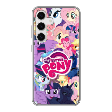 Силиконовый чехол на Samsung Galaxy S24 с принтом My little pony Дружба чудо Силиконовый чехол на Samsung Galaxy S24 с принтом My little pony Дружба чудо