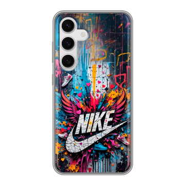 Силиконовый чехол на Samsung Galaxy S24 с принтом Nike Найк Силиконовый чехол на Samsung Galaxy S24 с принтом Nike Найк