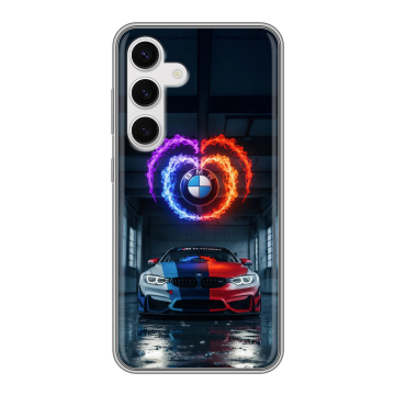 Силиконовый чехол на Samsung Galaxy S24 с принтом BMW БМВ Силиконовый чехол на Samsung Galaxy S24 с принтом BMW БМВ