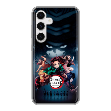 Силиконовый чехол на Samsung Galaxy S24 с принтом Demon Slayer Клинок рассекающий демонов Силиконовый чехол на Samsung Galaxy S24 с принтом Demon Slayer Клинок рассекающий демонов