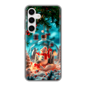 Силиконовый чехол на Samsung Galaxy S24 с принтом Новый год Силиконовый чехол на Samsung Galaxy S24 с принтом Новый год