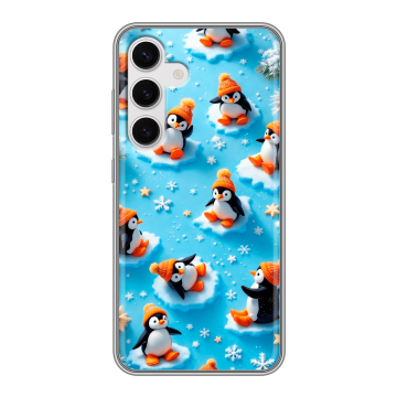 Силиконовый чехол на Samsung Galaxy S24 с принтом Новый год Силиконовый чехол на Samsung Galaxy S24 с принтом Новый год