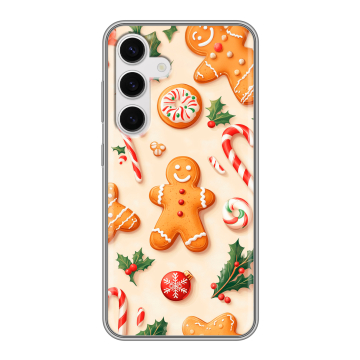 Силиконовый чехол на Samsung Galaxy S24 с принтом Новый год Силиконовый чехол на Samsung Galaxy S24 с принтом Новый год