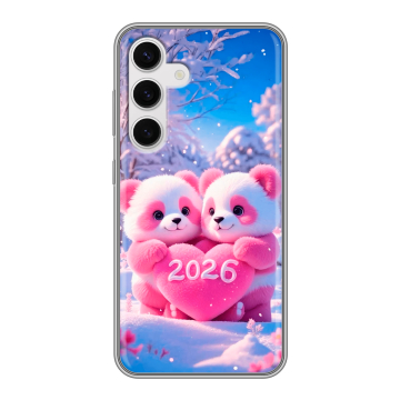 Силиконовый чехол на Samsung Galaxy S24 с принтом Новый год Силиконовый чехол на Samsung Galaxy S24 с принтом Новый год