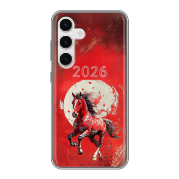 Силиконовый чехол на Samsung Galaxy S24 с принтом Новый год Силиконовый чехол на Samsung Galaxy S24 с принтом Новый год