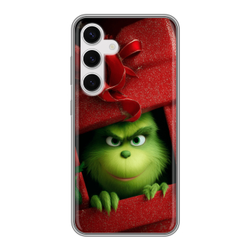 Силиконовый чехол на Samsung Galaxy S24 с принтом Новый год Силиконовый чехол на Samsung Galaxy S24 с принтом Новый год