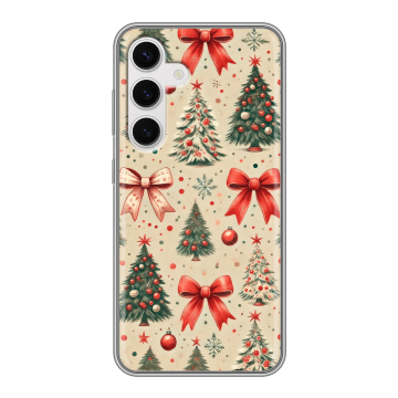 Силиконовый чехол на Samsung Galaxy S24 с принтом Новый год Силиконовый чехол на Samsung Galaxy S24 с принтом Новый год