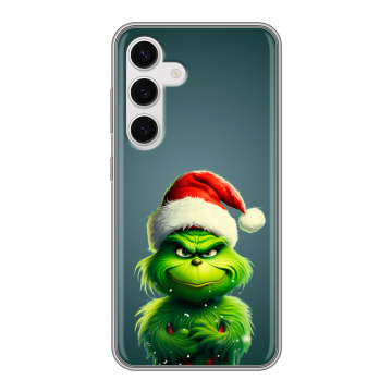 Силиконовый чехол на Samsung Galaxy S24 с принтом Новый год Силиконовый чехол на Samsung Galaxy S24 с принтом Новый год