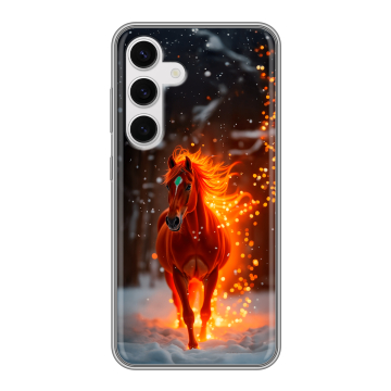 Силиконовый чехол на Samsung Galaxy S24 с принтом Новый год Силиконовый чехол на Samsung Galaxy S24 с принтом Новый год