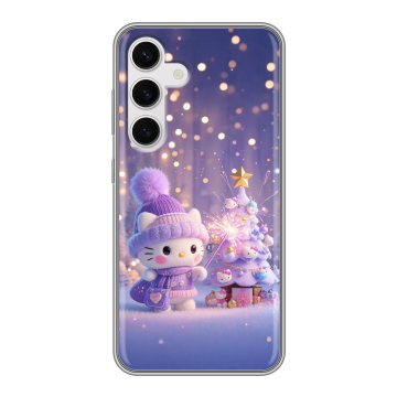Силиконовый чехол на Samsung Galaxy S24 с принтом Новый год Силиконовый чехол на Samsung Galaxy S24 с принтом Новый год