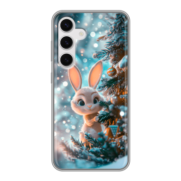Силиконовый чехол на Samsung Galaxy S24 с принтом Новый год Силиконовый чехол на Samsung Galaxy S24 с принтом Новый год