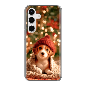 Силиконовый чехол на Samsung Galaxy S24 с принтом Новый год Силиконовый чехол на Samsung Galaxy S24 с принтом Новый год