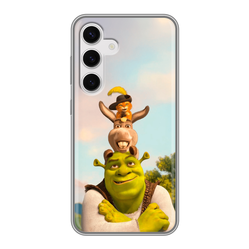 Силиконовый чехол на Samsung Galaxy S24 с принтом Шрек Shrek Силиконовый чехол на Samsung Galaxy S24 с принтом Шрек Shrek
