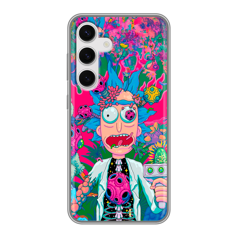 Силиконовый чехол на Samsung Galaxy S24 с принтом Рик и Морти Rick Morty Силиконовый чехол на Samsung Galaxy S24 с принтом Рик и Морти Rick Morty