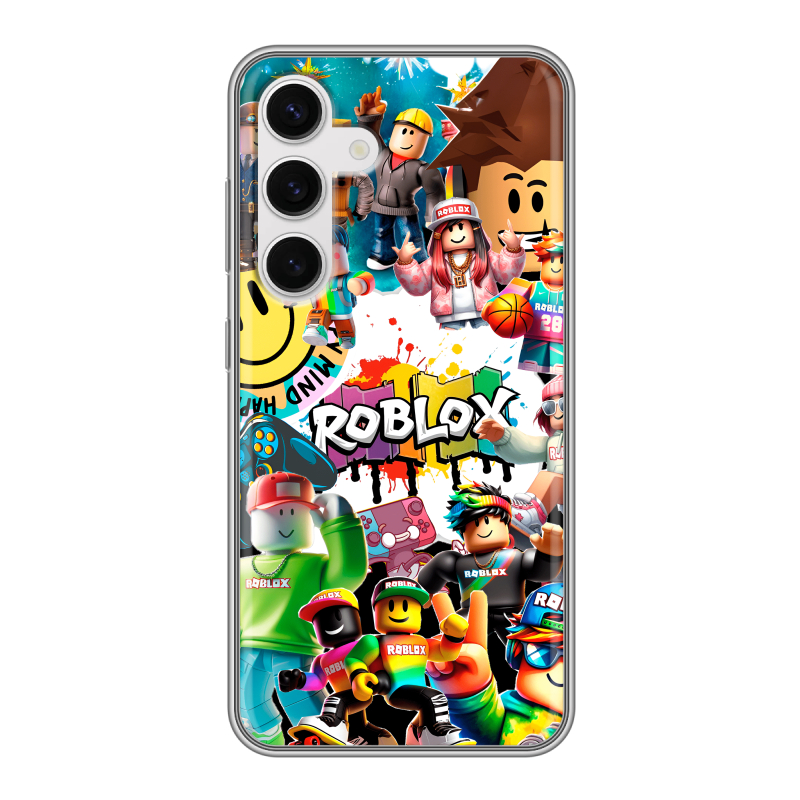Силиконовый чехол на Samsung Galaxy S24 с принтом Roblox Роблокс Силиконовый чехол на Samsung Galaxy S24 с принтом Roblox Роблокс
