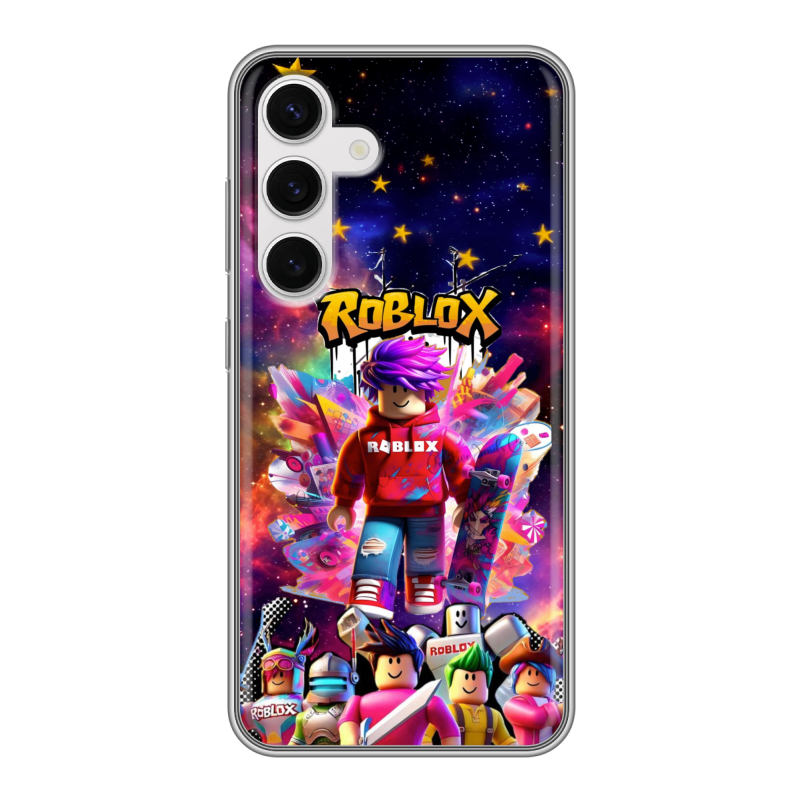 Силиконовый чехол на Samsung Galaxy S24 с принтом Roblox Роблокс Силиконовый чехол на Samsung Galaxy S24 с принтом Roblox Роблокс