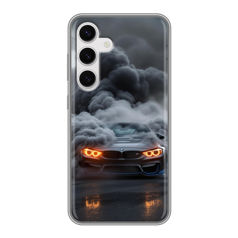 Силиконовый чехол на Samsung Galaxy S24 с принтом BMW БМВ Силиконовый чехол на Samsung Galaxy S24 с принтом BMW БМВ