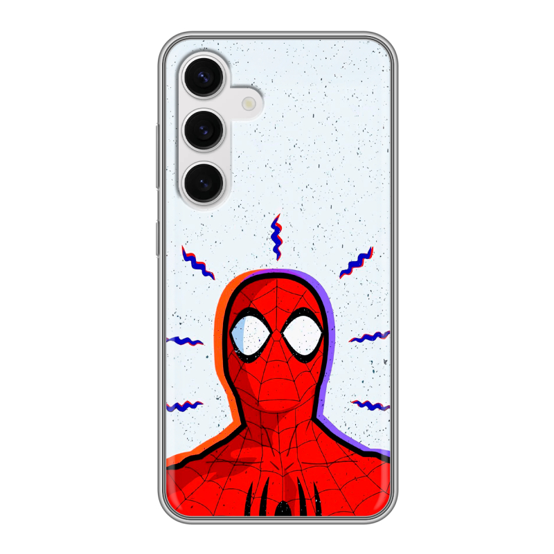 Силиконовый чехол на Samsung Galaxy S24 с принтом Spiderman Человек паук Силиконовый чехол на Samsung Galaxy S24 с принтом Spiderman Человек паук