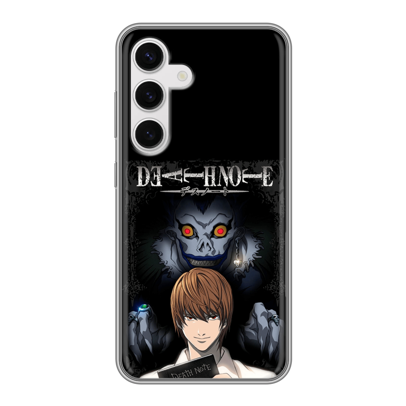 Силиконовый чехол на Samsung Galaxy S24 с принтом Death note Тетрадь смерти Силиконовый чехол на Samsung Galaxy S24 с принтом Death note Тетрадь смерти