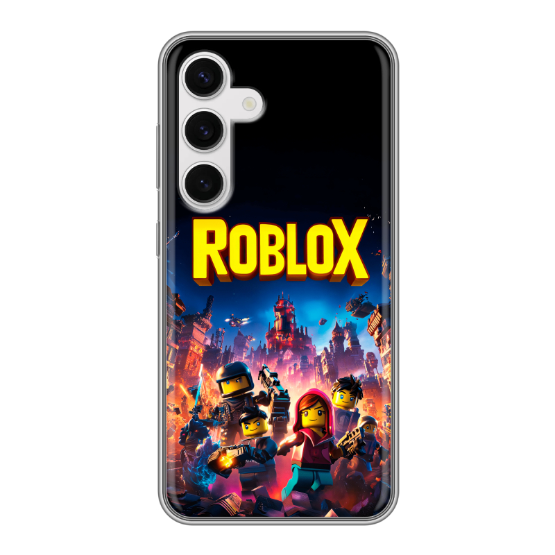 Силиконовый чехол на Samsung Galaxy S24 с принтом Roblox Роблокс Силиконовый чехол на Samsung Galaxy S24 с принтом Roblox Роблокс