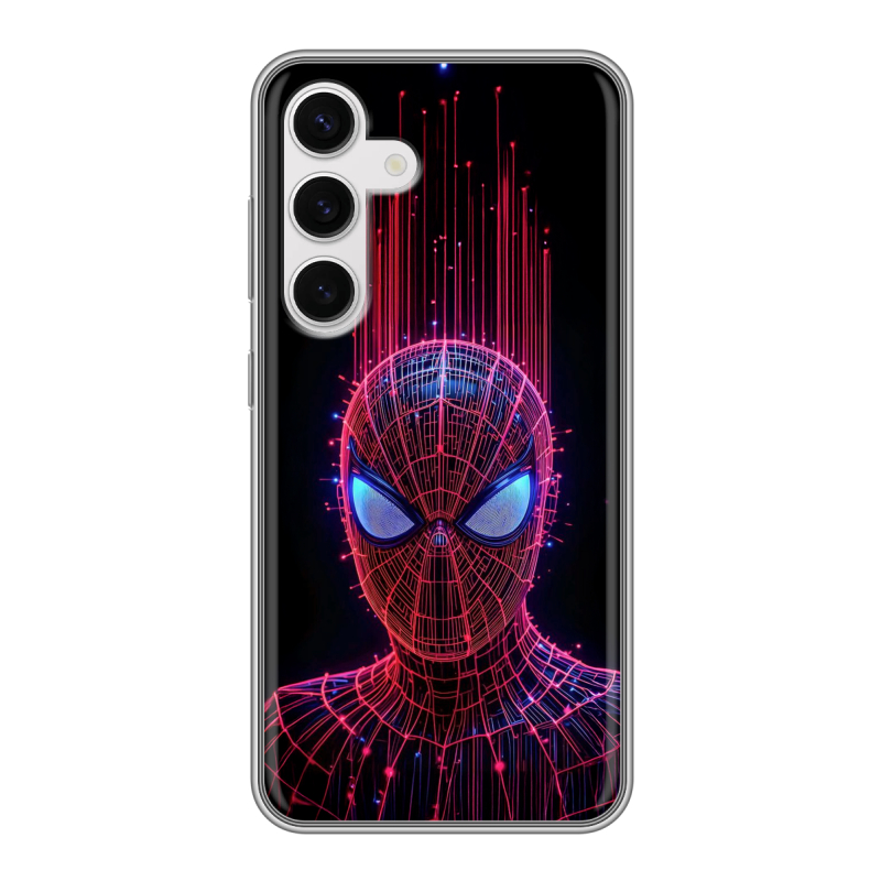 Силиконовый чехол на Samsung Galaxy S24 с принтом Spiderman Человек паук Силиконовый чехол на Samsung Galaxy S24 с принтом Spiderman Человек паук