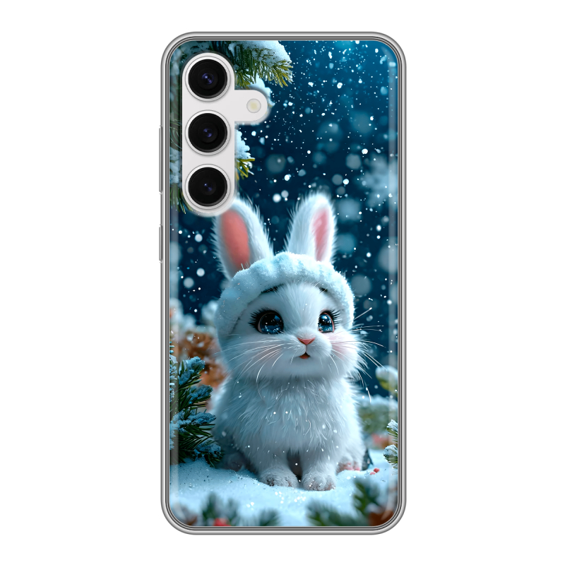 Силиконовый чехол на Samsung Galaxy S24 с принтом Новый год Силиконовый чехол на Samsung Galaxy S24 с принтом Новый год