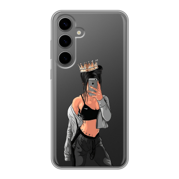 Силиконовый чехол на Samsung Galaxy S24 Plus с принтом Женские принты Силиконовый чехол на Samsung Galaxy S24 Plus с принтом Женские принты