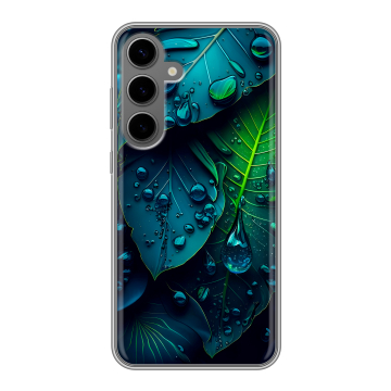 Силиконовый чехол на Samsung Galaxy S24 Plus с принтом Листья Силиконовый чехол на Samsung Galaxy S24 Plus с принтом Листья