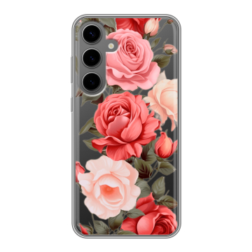 Силиконовый чехол на Samsung Galaxy S24 Plus с принтом Розы Силиконовый чехол на Samsung Galaxy S24 Plus с принтом Розы