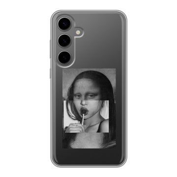 Силиконовый чехол на Samsung Galaxy S24 Plus с принтом Мона Лиза Силиконовый чехол на Samsung Galaxy S24 Plus с принтом Мона Лиза