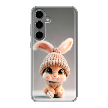 Силиконовый чехол на Samsung Galaxy S24 Plus с принтом Кролик