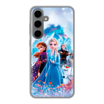 Силиконовый чехол на Samsung Galaxy S24 Plus с принтом Холодное сердце Frozen Силиконовый чехол на Samsung Galaxy S24 Plus с принтом Холодное сердце Frozen