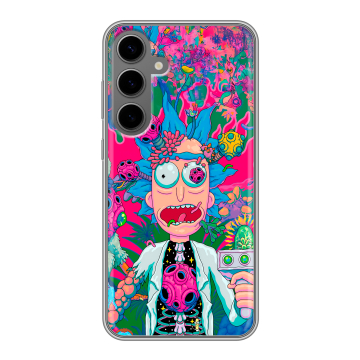 Силиконовый чехол на Samsung Galaxy S24 Plus с принтом Рик и Морти Rick Morty Силиконовый чехол на Samsung Galaxy S24 Plus с принтом Рик и Морти Rick Morty