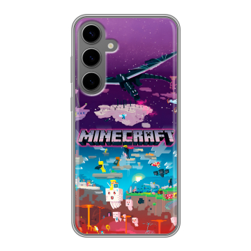 Силиконовый чехол на Samsung Galaxy S24 Plus с принтом Майнкрафт Minecraft Силиконовый чехол на Samsung Galaxy S24 Plus с принтом Майнкрафт Minecraft