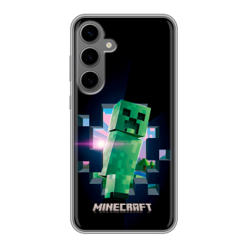Силиконовый чехол на Samsung Galaxy S24 Plus с принтом Майнкрафт Minecraft Силиконовый чехол на Samsung Galaxy S24 Plus с принтом Майнкрафт Minecraft