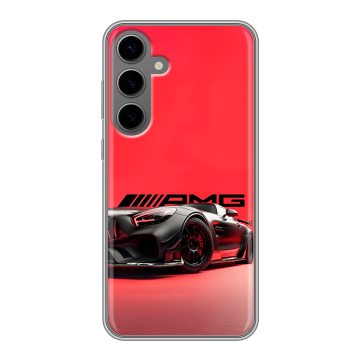 Силиконовый чехол на Samsung Galaxy S24 Plus с принтом Мерседес Mercedes AMG Силиконовый чехол на Samsung Galaxy S24 Plus с принтом Мерседес Mercedes AMG