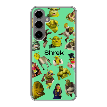 Силиконовый чехол на Samsung Galaxy S24 Plus с принтом Шрек Shrek Силиконовый чехол на Samsung Galaxy S24 Plus с принтом Шрек Shrek